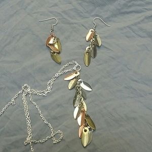 Handmade Metal feathers set metallic multi colors